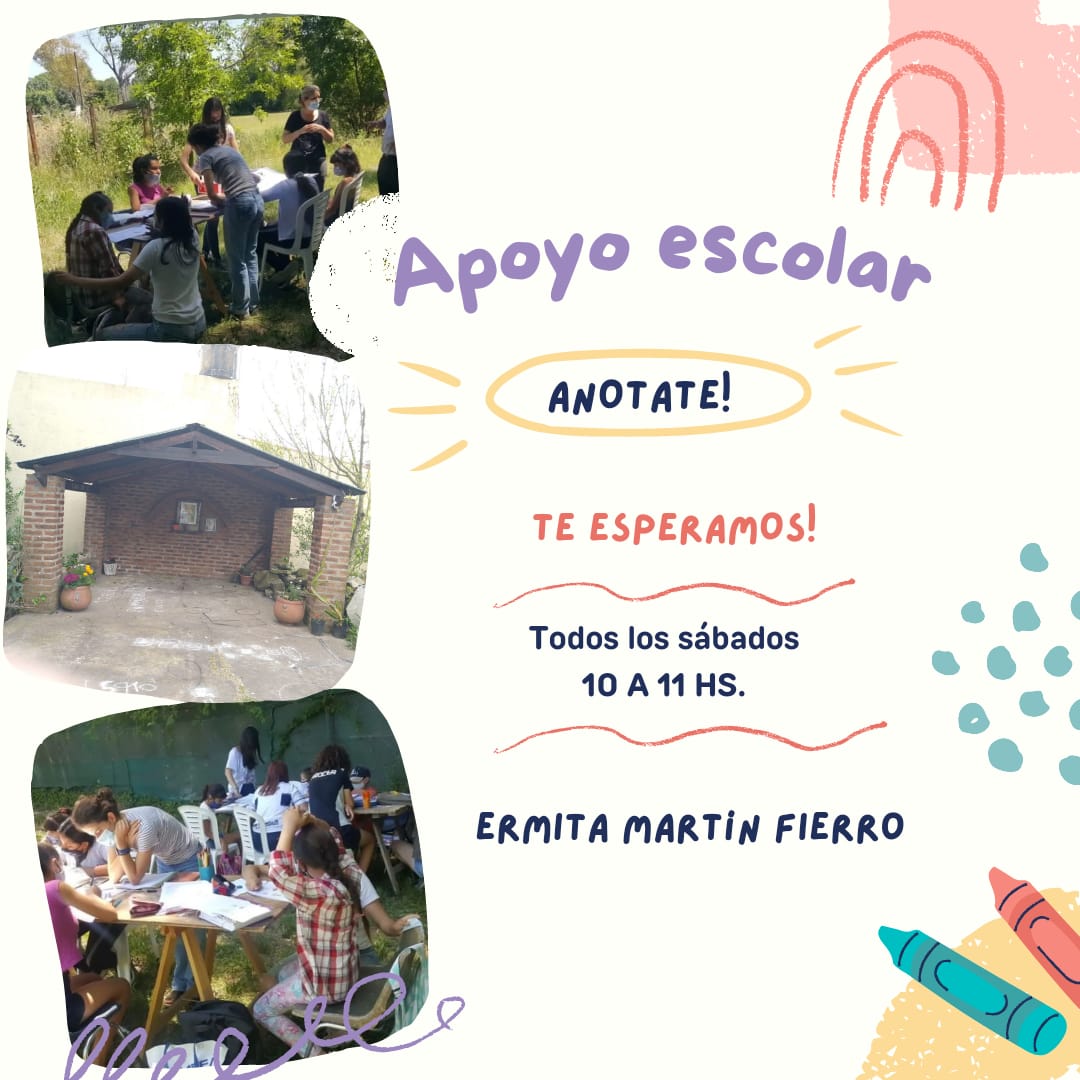 Apoyo escolar en la Ermita Ludovica